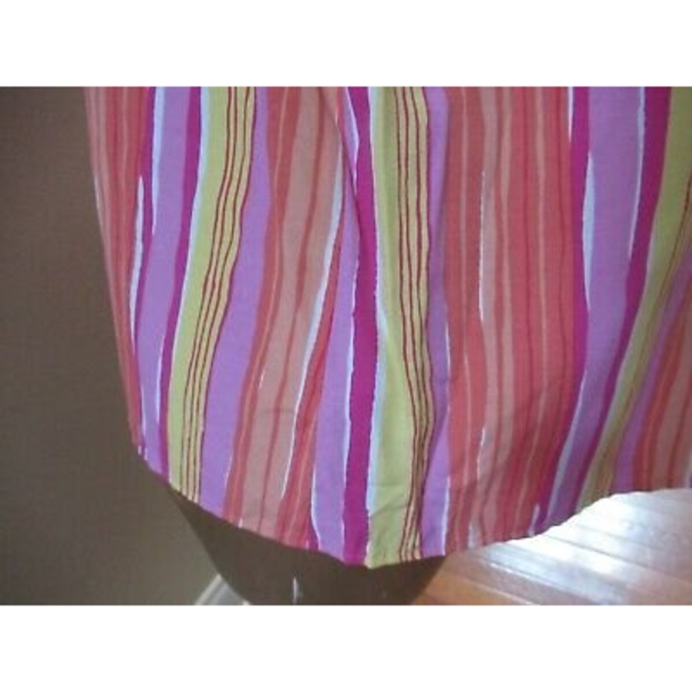 Southern Lady women's 20 short sleeve button down‎ shirt pink orange yellow - Picture 5 of 6